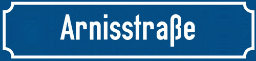 Straßenschild Arnisstraße