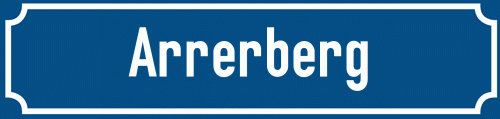 Straßenschild Arrerberg