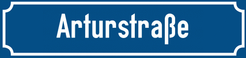 Straßenschild Arturstraße