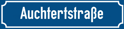 Straßenschild Auchtertstraße