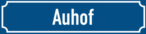 Straßenschild Auhof
