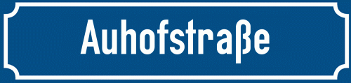 Straßenschild Auhofstraße