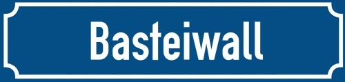 Straßenschild Basteiwall