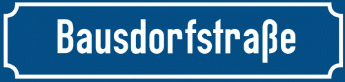 Straßenschild Bausdorfstraße