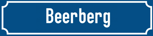 Straßenschild Beerberg