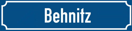 Straßenschild Behnitz