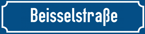 Straßenschild Beisselstraße