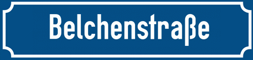 Straßenschild Belchenstraße zum kostenlosen Download