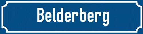 Straßenschild Belderberg
