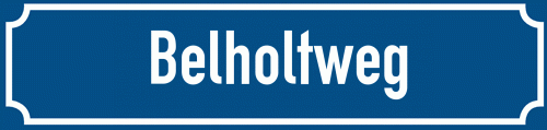 Straßenschild Belholtweg