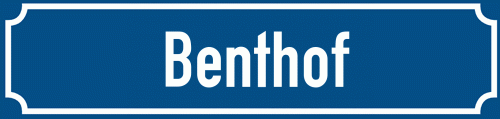 Straßenschild Benthof