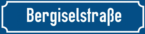 Straßenschild Bergiselstraße