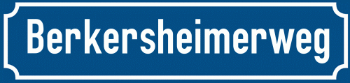 Straßenschild Berkersheimerweg