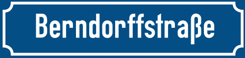 Straßenschild Berndorffstraße