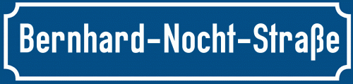 Straßenschild Bernhard-Nocht-Straße