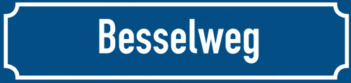 Straßenschild Besselweg