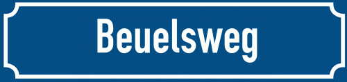 Straßenschild Beuelsweg
