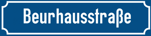 Straßenschild Beurhausstraße