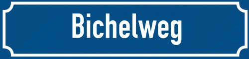 Straßenschild Bichelweg