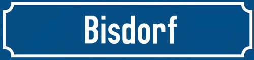 Straßenschild Bisdorf