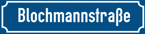 Straßenschild Blochmannstraße