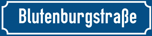 Straßenschild Blutenburgstraße
