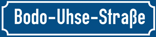 Straßenschild Bodo-Uhse-Straße