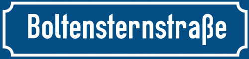 Straßenschild Boltensternstraße zum kostenlosen Download