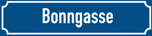 Straßenschild Bonngasse