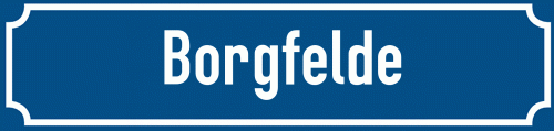 Straßenschild Borgfelde