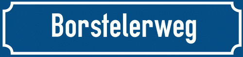 Straßenschild Borstelerweg zum kostenlosen Download