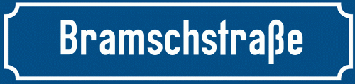Straßenschild Bramschstraße