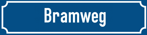Straßenschild Bramweg