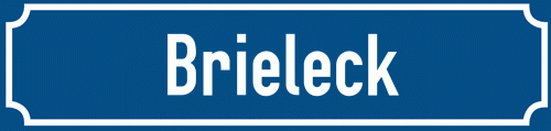 Straßenschild Brieleck