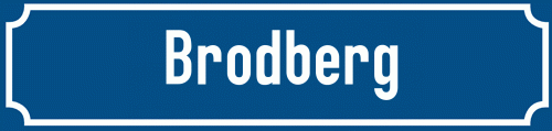 Straßenschild Brodberg