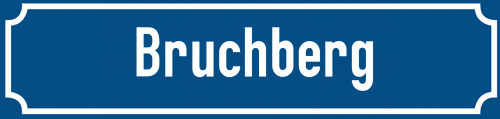 Straßenschild Bruchberg