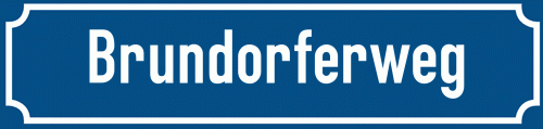 Straßenschild Brundorferweg