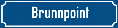 Straßenschild Brunnpoint