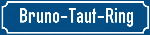 Straßenschild Bruno-Taut-Ring