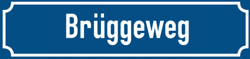Straßenschild Brüggeweg