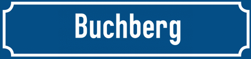 Straßenschild Buchberg