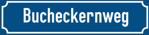 Straßenschild Bucheckernweg
