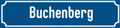 Straßenschild Buchenberg