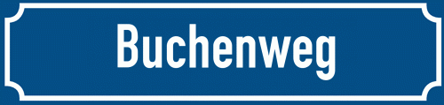 Straßenschild Buchenweg