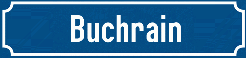 Straßenschild Buchrain