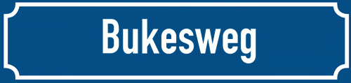 Straßenschild Bukesweg