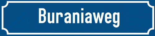 Straßenschild Buraniaweg
