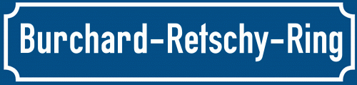 Straßenschild Burchard-Retschy-Ring