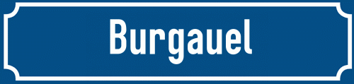 Straßenschild Burgauel