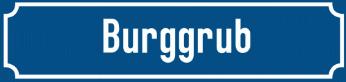 Straßenschild Burggrub